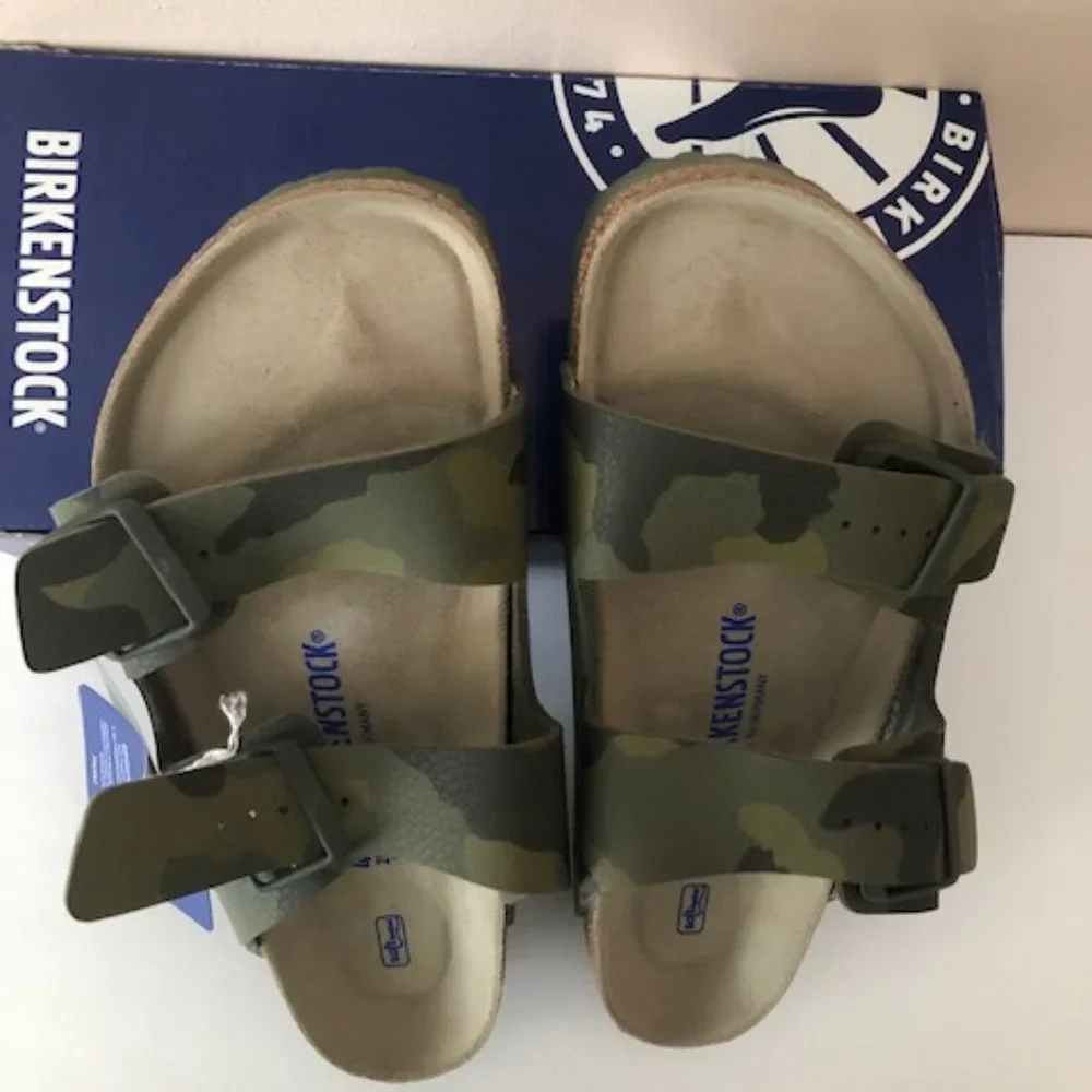 Birkenstock Arizona Soft Footbed Camo Sandal. Size: 7, 9, 10, 11, 12 - Picture 2 of 14